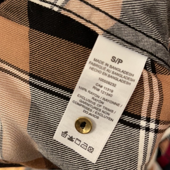 Plaid Tie Up Weekend Casual Dress - Picture 4 of 4